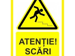 Placuta atentie scari